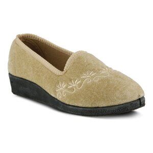 Flexus by Spring Step Jolly Beige Lounge Loafers Size 9 EUR 40 NWB